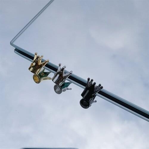 2PCS Crown Bead Copper Alloy Pendant Jewelry Making DIY Bracelet Jewelry Accessories For Women