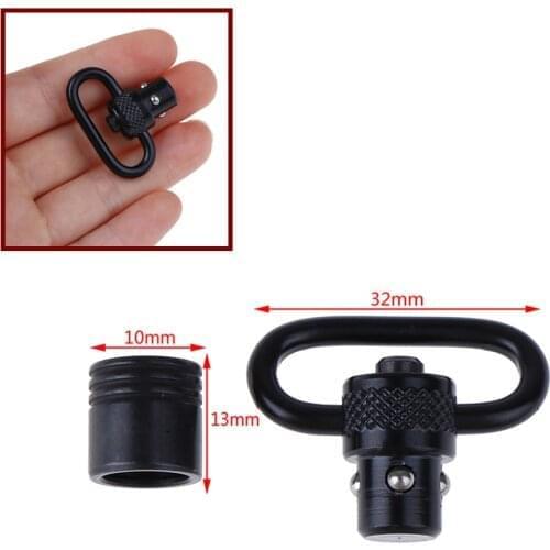 2pc knurled strap loop quick release release QD sling rotation sight mounting ring with sling rotation mounting bracket