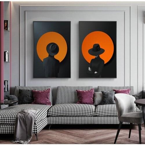 Abstract Sexy Woman Art Paintings on the Wall Art Posters and Prints Nordic Art Black And White Pictures For Living Room Cuadros