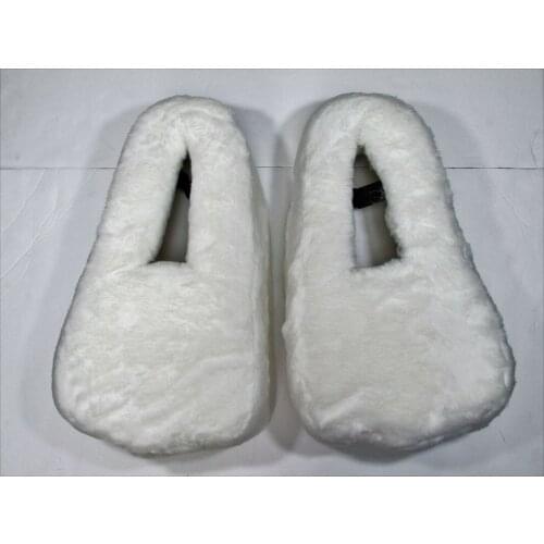 Accessories Mascot Feet One Size 16" Long White Furry Mascot Shoes
