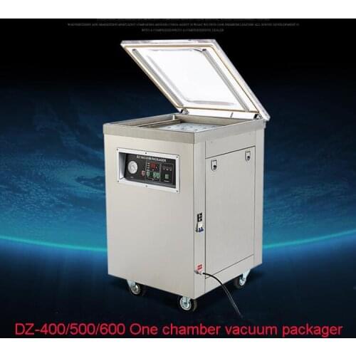 DZ-400/500/600 single-chamber Sausage vacuum packaging machine food fruit meat sealer for commercial use