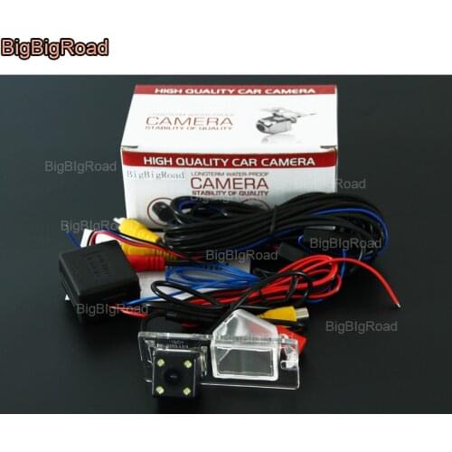 BigBigRoad Car Rear View Reverse parking Camera with power relay / filter For FIAT 500 Freemont 2009 2010 2011 2012 2013 2014