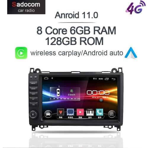 Carplay 9" 4G LTE Android 10.0 128GB+6GB 8 Core car Radio Car DVD Player For Mercedes Benz B200 W169 W245 Viano Vito Sprinter