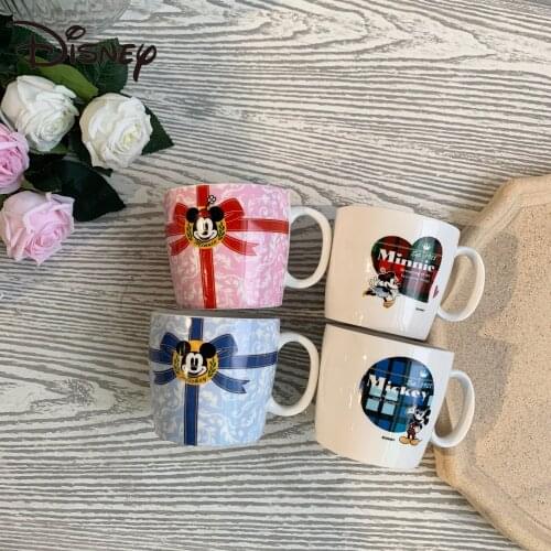 Disney Mug Mickey Minnie Series Childrens Ceramic Mug Family Creative Couple Cartoon Office Coffee Cup mugs coffee cups