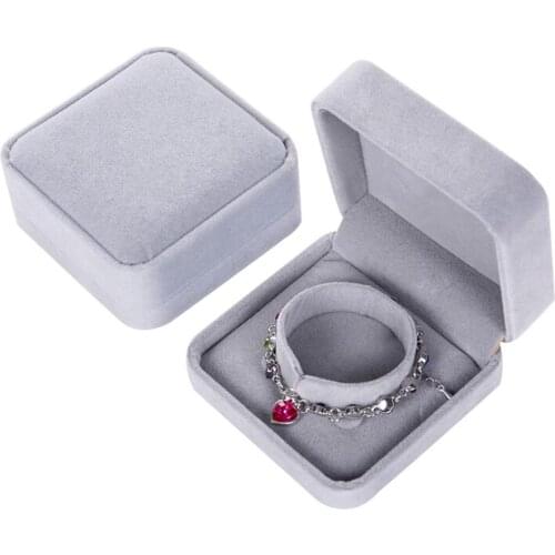 Elegant Square Bracelet Storage Box Bangle Jewelry Holder Gift Packaging Case