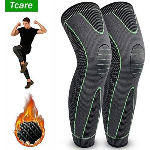 Tcare Knee Brace Warm Long Compression Knee Sleeve for Men Women Knee Support Protector for Weightlifting Workout Tear Arthritis