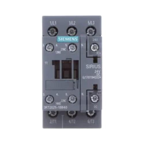 3RT10251BB40 instead of 3RT20251BB40 3RT2025-1BB40 3RT2 AC contactor (DC coil) Dc | 3P | 17A | 24VDC