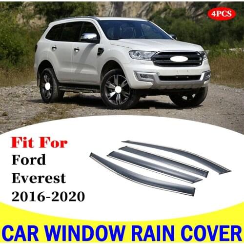 FOR Ford Everest 2016-2020 window visor car rain shield deflectors awning trim cover exterior car-styling accessories parts