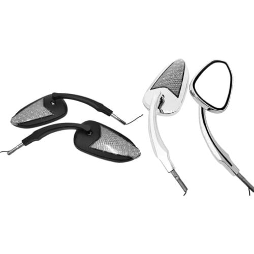 Motorcycle Rearview Mirrors, Led Turn Signal Light Side Mirrors