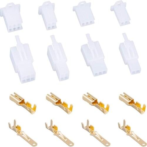 20set Automotive 2.8 Electrical Wire Connector 2 3 4 6 9 Pin Cable Connector Terminal Plug Motorcycle Ebike Car Terminals