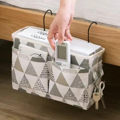Multi Pockets Dormitory Bedside Hanging Basket Bags Bedside Storage Basket Bed Side Hanging Organizer
