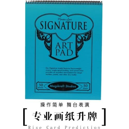 Professional Cardiographic Exclusive Rise Card Prediction (35.5*28cm) For Magician Magic Tricks Props Stage Illusion Gimmick