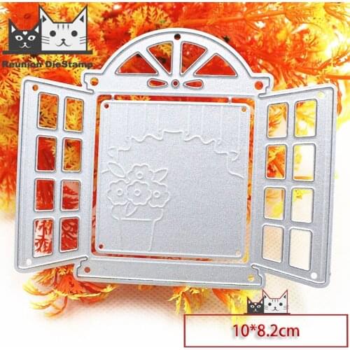 Reunion METAL CUTTING DIES Window door Cut Die Scrapbook Paper Craft Album Card Punch Art Cutter Punch Stencils