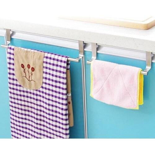 Stouge Stainless Steel Towel Rack Kitchen Cupboard Hanger Storage Shelf