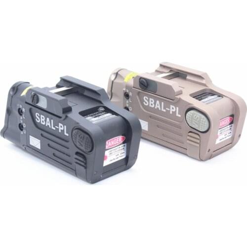 Tactical Laser Flashlight SBAL-PL Hunting Weapon Light Combo Red Laser Pistol Constant & Strobe Gun Light Picatinny Rail
