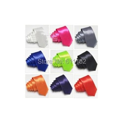 Slim ties gravatas de seda masculina skinny neck tie mens ties solid color necktie narrow ties fashion neckties cravat 36Colo