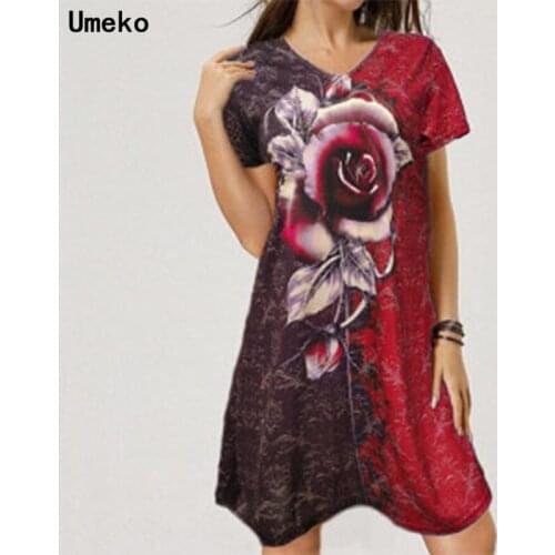 Розовые летние платья Umeko China At AliExpress