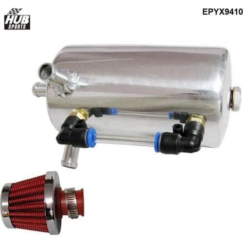 UNIVERSAL BREATHER TANK&OIL CATCH CAN TANK WITH BREATHER FILTER ,0.5L EPYX9410