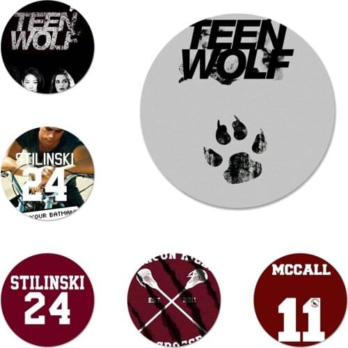 Teen Wolf Stilinski 24 McCALL 11 LAHEY 14 Badge Brooch Pin Accessories For Clothes Backpack Decoration gift