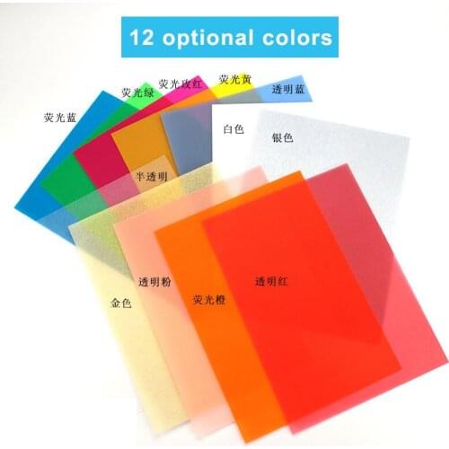 10 Pcs/set Colorful Heat Shrink Sheet For Children Diy Paper Scrapbooking