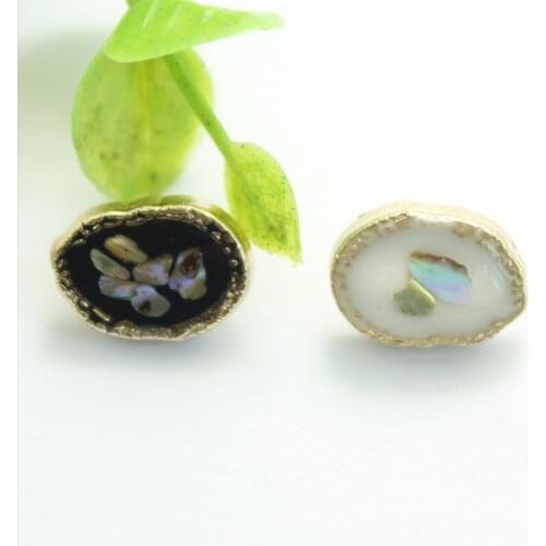 100 PCS Metal Combination Hand-Sewn Buttons Special-Shaped Shirt Decorative Buttons Black And White Womens Clothing Buttons