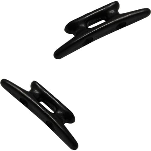 2pcs Boat Dock Cleat 3 inch 75mm Heavy Duty Nylon Cleats Black
