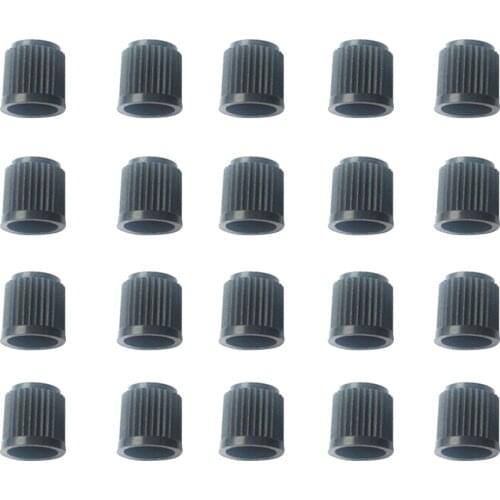 20 Pieces Black Plastic Car Motorcycle Tyre Tire Valve Stem Cap Dust Covers