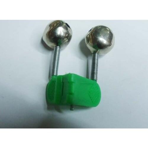 5 pcs fishing rod Twin Bells ring sea Fish Bite Sound Alarm Night Bell Clip On Fishing Rod 4.5cm