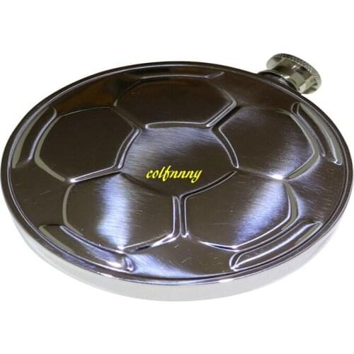 50sets/lot Fast shipping 4.5 OZ Stainless Steel Football Hip Flask 4.5 Ounce Flasks With Funnel