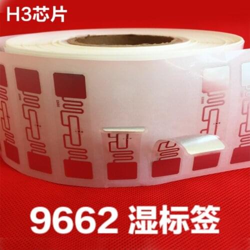 860-960MHz RFID uhf passive card Alien AZ9662 Alien9662 stickers wet inlay tags lables 1000pcs/Lot