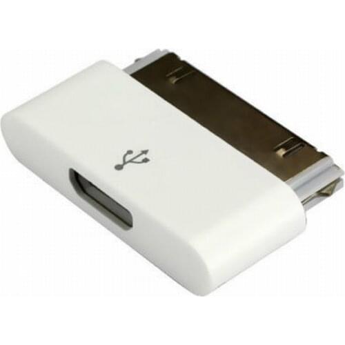 Portefeuille Micro USB Female to 30 Pin Charging Adapter For iPhone 4 4S iPad 1 2 iPhone4 Converter Microusb Cable Charger lader