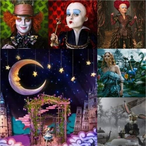 Alice In Wonderland 5d Diamond Painting Disney Full Drill Diamond Embroidery DIY Art Mosaic Home Decor Cross Stitch Kits