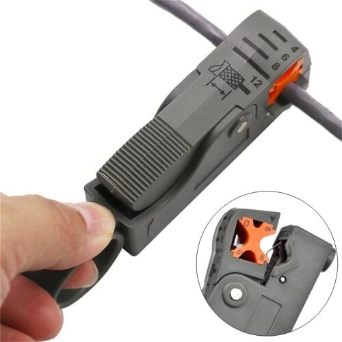 Household Tool Multifunction Rotary Coax Coaxial Cable Cutter Tool High Impact Material Wire Stripper High Quality