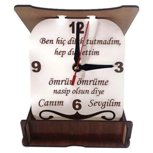 Dear Lover Plaque clock desk clock relogio de mesa настольные часы reloj de escritorio