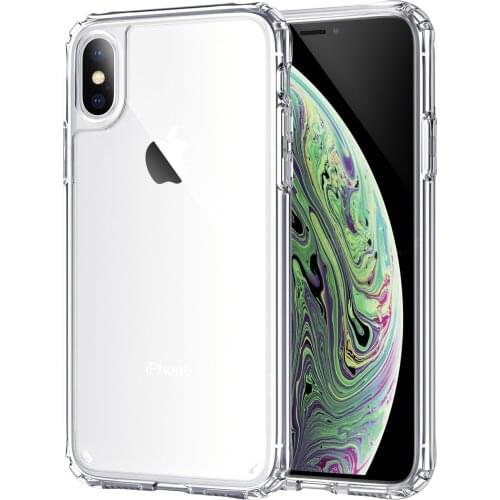 For iPhone X XS/XR 6.1"/XS Max 6.5" Case,WEFOR Shockproof Bumper Cover Anti-Scratch Clear Back HD Clear