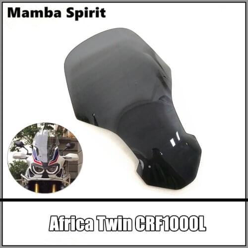 CRF1000 L Motorcycle Accessories Windshield Black and Transparent FOR Honda CRF1000L Africa Twin