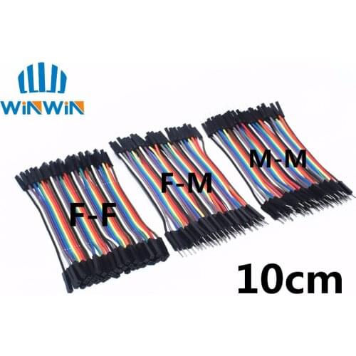 Dupont line 10cm male to male + male to female + female to female jumper wire Dupont cable