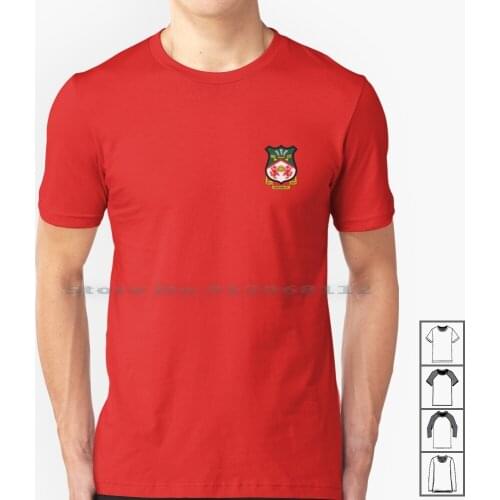 Wrexham Afc Logo T Shirt 100% Cotton Wrexham Afc Football Team Logo Footy Swans Wales Welsh Town Vintage Retro Soccer Newport