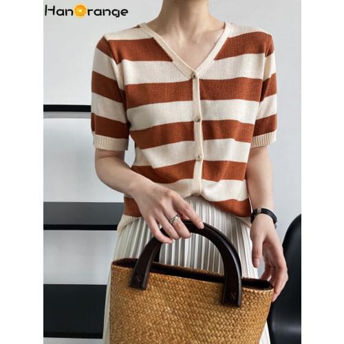 Женские полосатые футболки Hanorange China At AliExpress