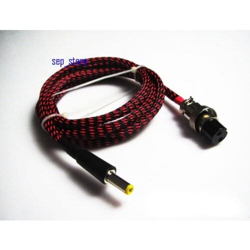 ZEROZONE 1.2M GX16 2Pin to 5.5*2.5mm DC Power supply cable for linear PSU LPS L163-7