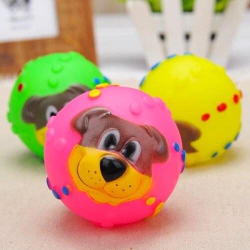 Mini Pet Dog EVA Ball Toys Resistance To Bite Dog Chew Toys Funny French Bulldog Pug Toy Puppy Pet Training Products
