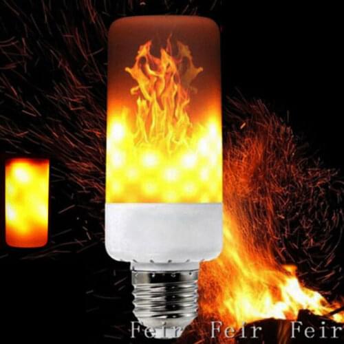 New Arrival LED Burning Flicker Flame Light Lamps Candle Fire Effect Bulbs Dinner Home Decor