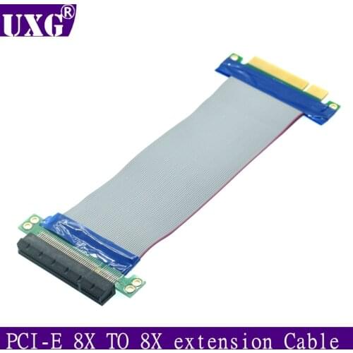PCIe extension cable PCI e 8X extension cable PCI-e PCI express x8 Riser Cables Adapter Converter Connector Flat Cable