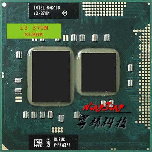 Intel Core i3-370M i3 370M SLBUK 2.4 GHz Dual-Core Quad-Thread CPU Processor 3W 35W Socket G1 / rPGA988A