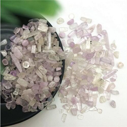 Drop Shipping 50g 5-7mm Natural Tumbled Spodumene Quartz Crystal Bulk Stone Reiki Healing Decoration Natural Stones and Crystals