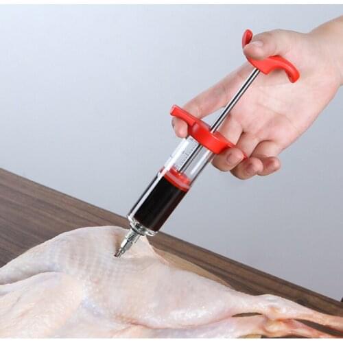 Seasoning Syringe BBQ Flavor Steak For Meat Sauces Turkey Chicken Flavor Syringes Marinades Spices Cooking Kitchen Accessories