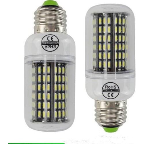 E27 Led lamp Original Smart Power IC Design Real No Flicker/Strobe 220V High Luminous Flux 4014 SMD Corn bombillas LED light