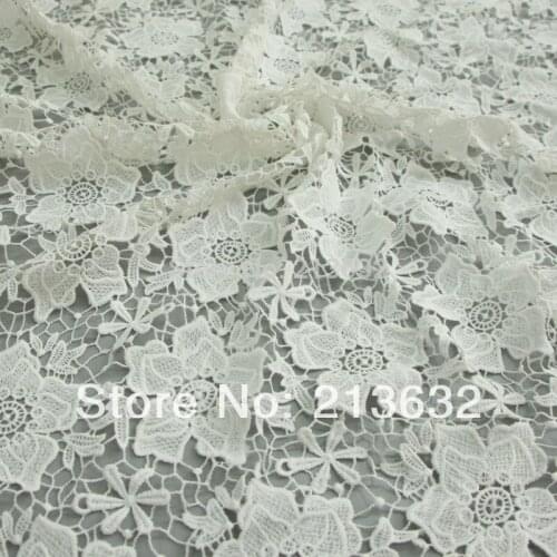 POs40 - 17 textile milk silk water soluble lace embroidery accessories Water soluble embroidered cloth wholesale Hollow yarn