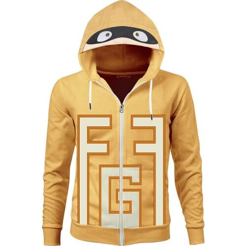 My Hero Academia Toyoura Taishirou Mask Cosplay Hoodie Adult Zipper Jacket Coat Hooded Sweatshirt
