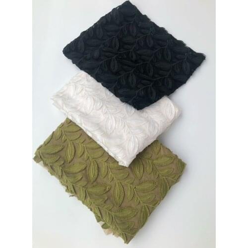 Three-Dimensional Mesh Embroidery African Lace Fabric 2021 High Quality Lace Water Soluble Fashion Soft Lace Fabric 5 Yards